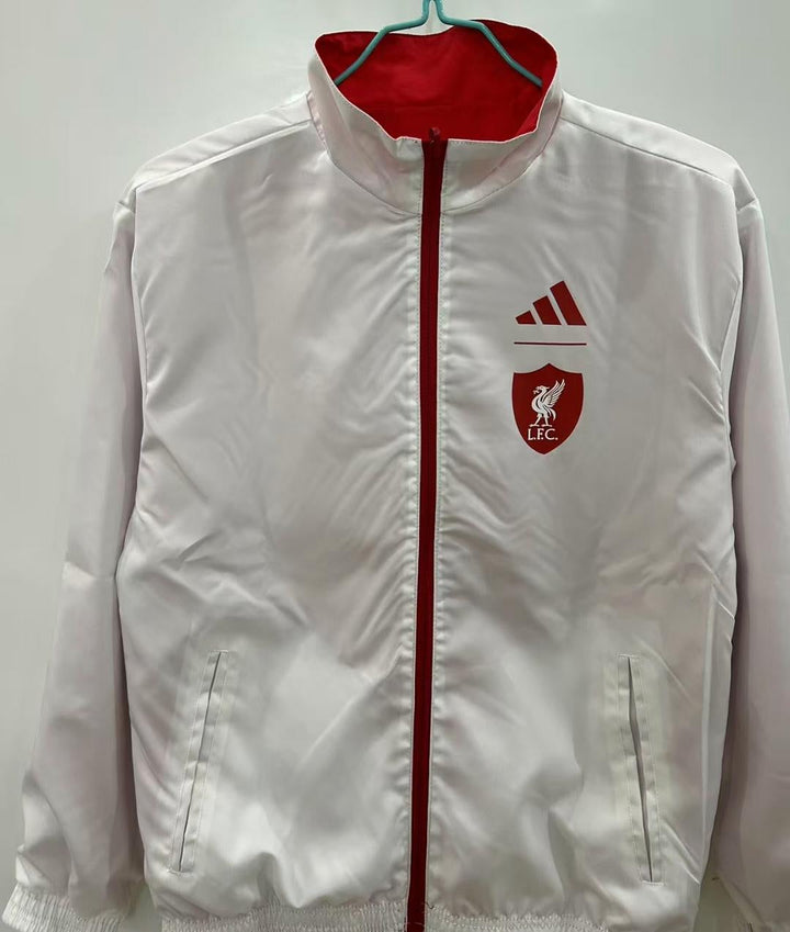 Liverpool 2025/26 Reversible Windbreaker Jacket - Red/White