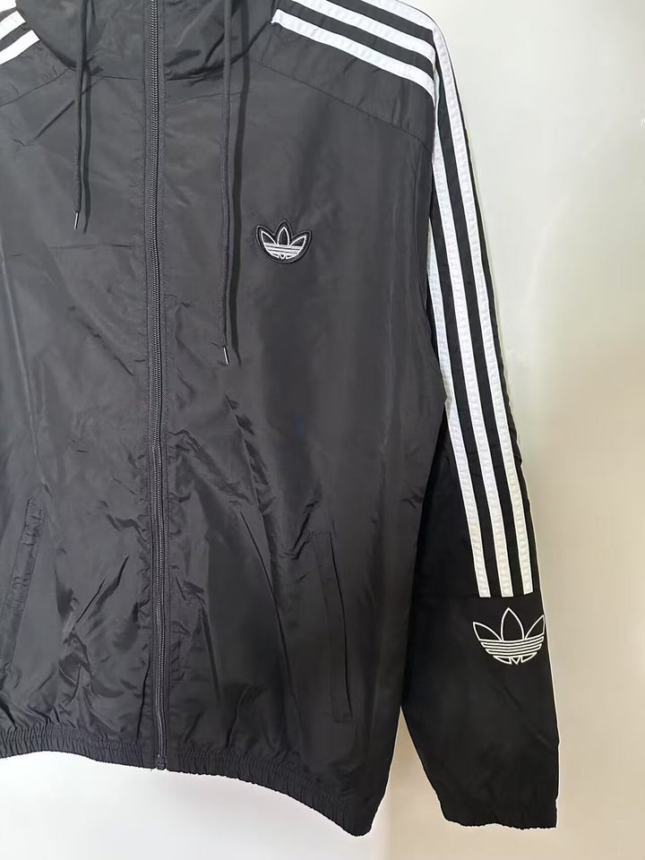 Adidas Windbreaker Jacket - Black