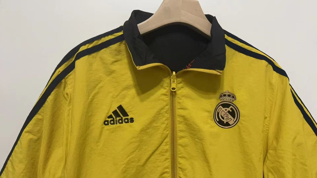 Real Madrid Reversible Windbreaker Jacket - Orange/Yellow