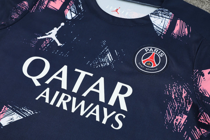 PSG 2024/25 Training Shirt - Navy Blue/Pink