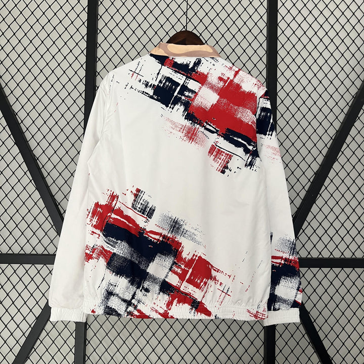 PSG Reversible Windbreaker Jacket - Salmon/White