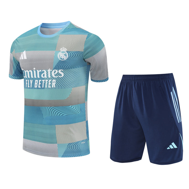 Real Madrid 2025/26 Training Kit - Turquoise/Blue