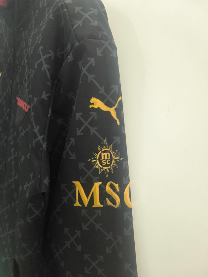 AC Milan Reversible Windbreaker Jacket - Red/Black