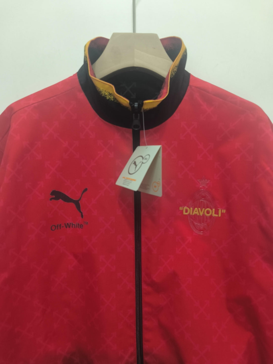 AC Milan Reversible Windbreaker Jacket - Red/Black