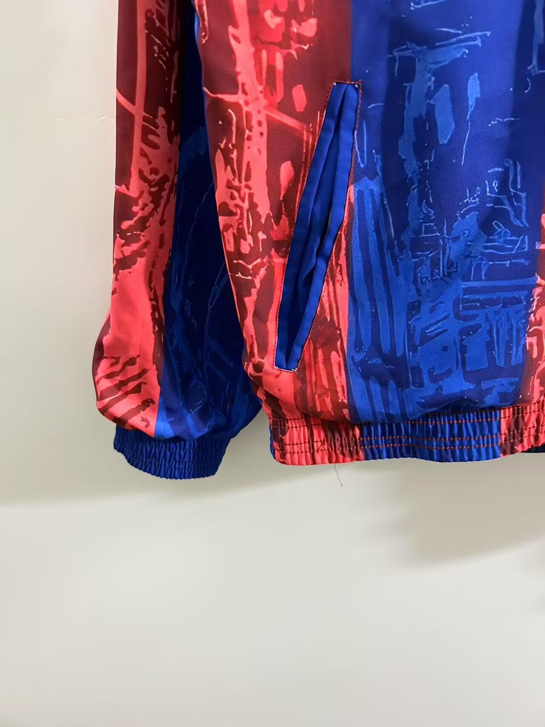Barcelona 2024/25 Windbreaker Jacket - Blue/Red