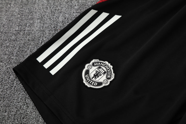Manchester United 2025/26 Training Short - Black/Burgundy