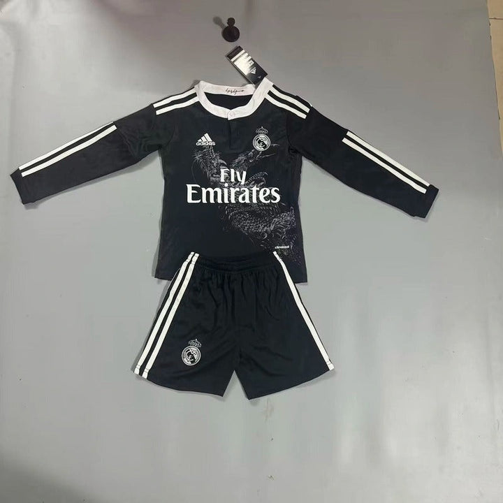 Real Madrid 14/15 Children's Away Retro Set - Long Sleeve
