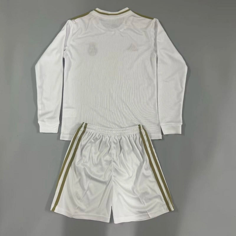 Real Madrid 19/20 Children's Home Retro Set - Long Sleeve