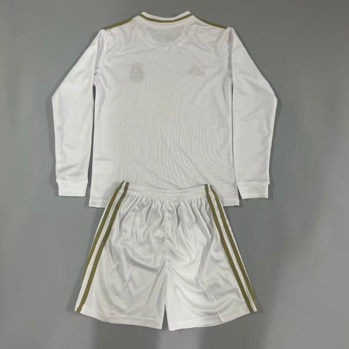 Real Madrid 19/20 Children's Home Retro Set - Long Sleeve
