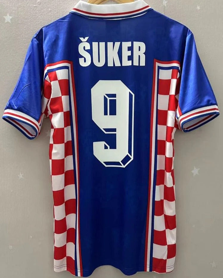 Croatia 98/99 Away Retro Shirt - SUKER #9