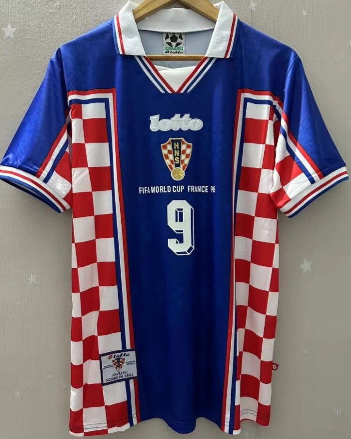 Croatia 98/99 Away Retro Shirt - SUKER #9