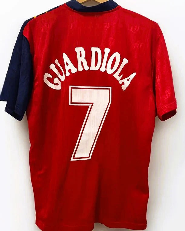 Spain 96/97 Home Retro Shirt - GUARDIOLA #7