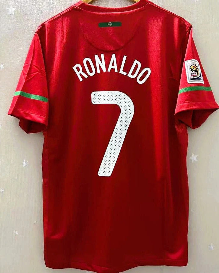 Portugal 10/11 Home Retro Shirt - RONALDO #7 (+Patches)