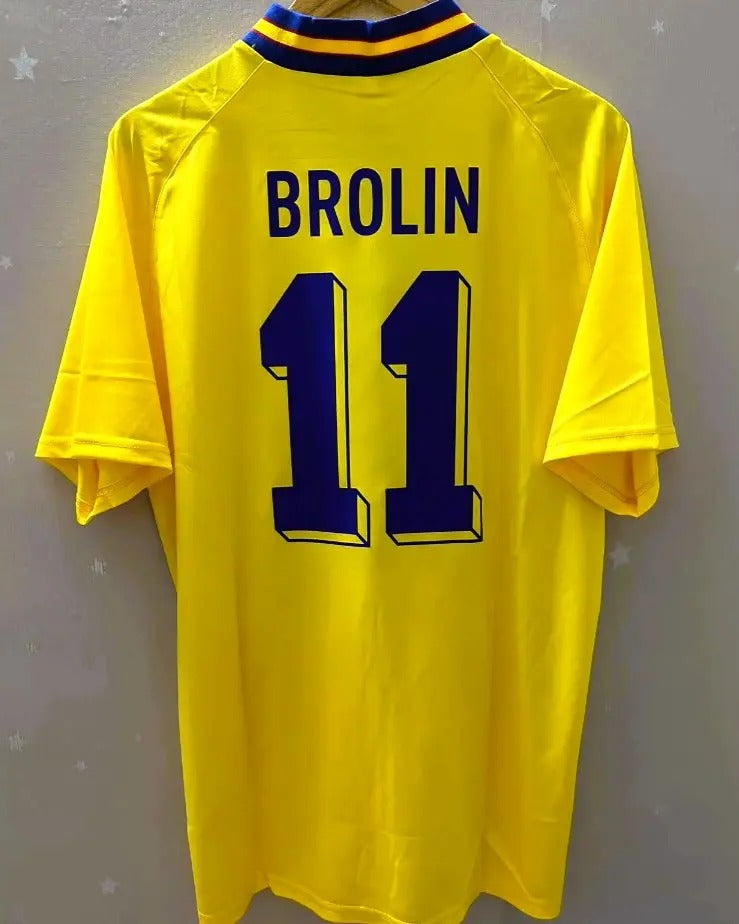 Sweden 94/95 Home Retro Shirt - BROLIN #11