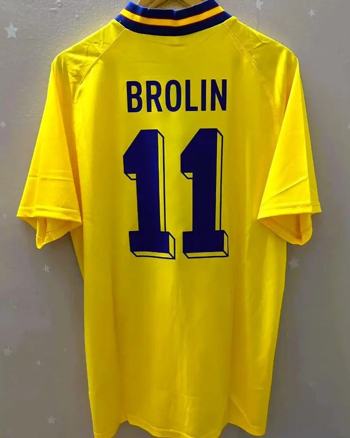 Sweden 94/95 Home Retro Shirt - BROLIN #11
