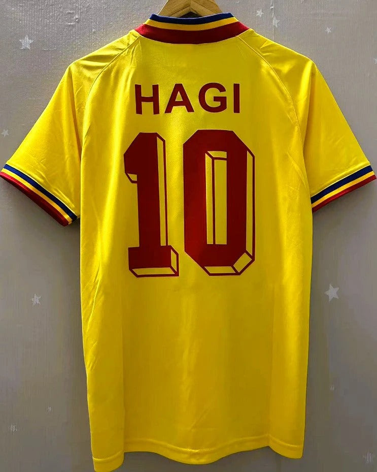 Romania 94/95 Home Retro Shirt - HAGI GHEORGHE #10