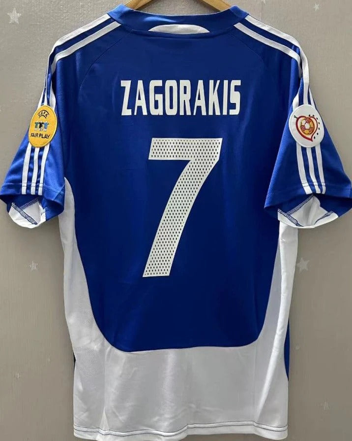 Greece 04/05 Home Retro Shirt - ZAGORAKIS #7 (+Patches)