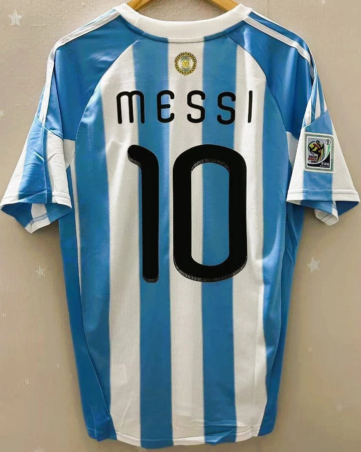 Argentina 10/11 Home Retro Shirt - MESSI #10 (+Patches)