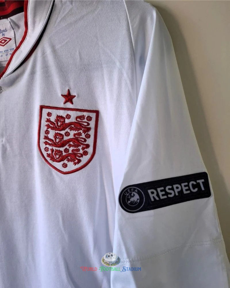England 12/13 Home Retro Shirt - ROONEY #10 (+Patches)