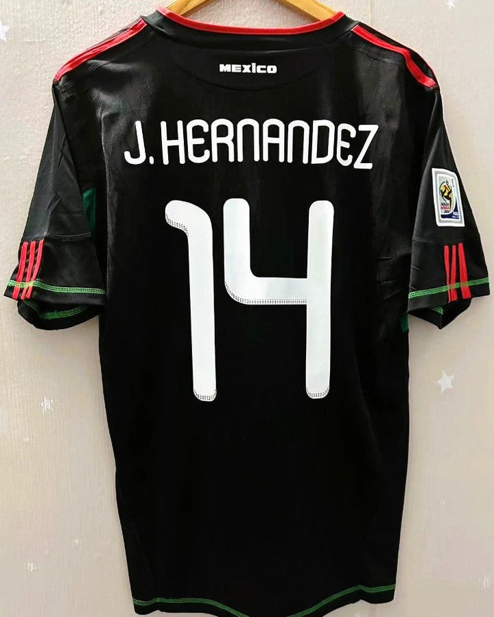 Mexico 10/11 Away Retro Shirt - J. HERNANDEZ #14 (+Patches)