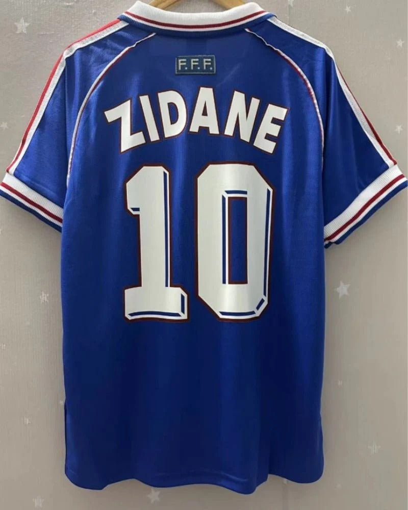 France 98/99 Home Retro Shirt - ZIDANE #10