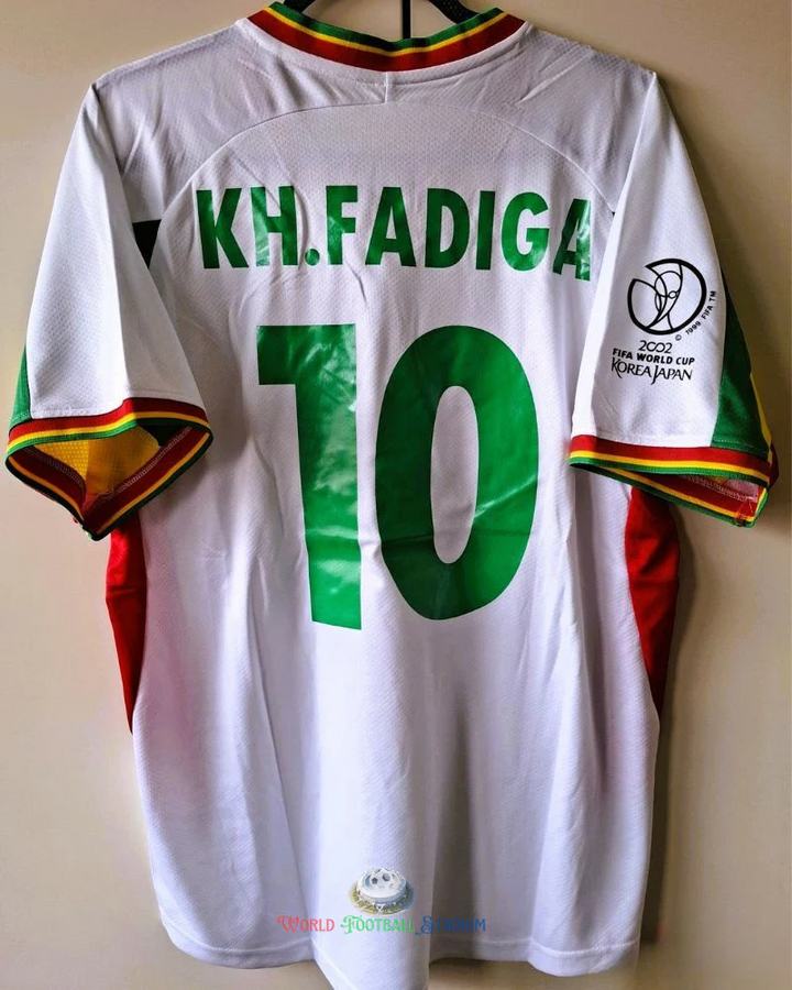 Senegal 02/03 Home Retro Shirt - KH. FADIGA #10 (+Patches)