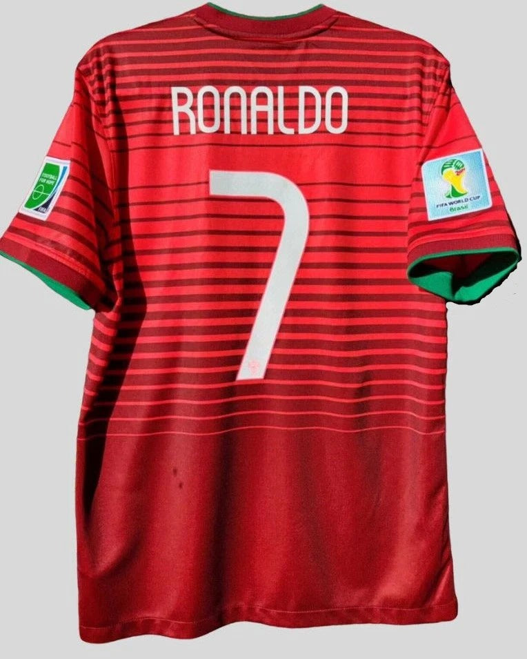 Portugal 14/15 Home Retro Shirt - RONALDO #7 (+Patches)