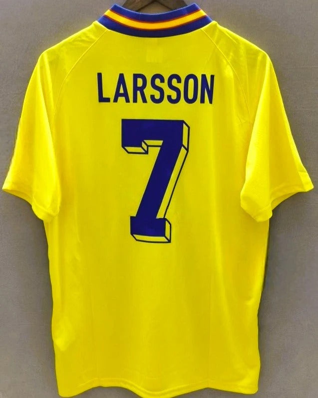 Sweden 94/95 Home Retro Shirt - LARSSON #7