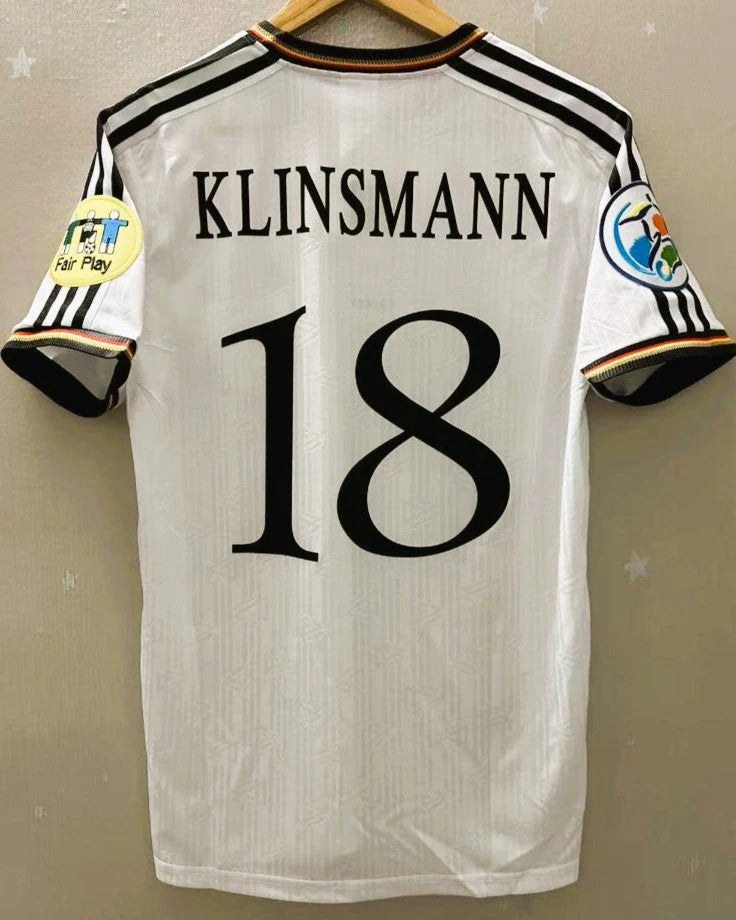 Germany 96/97 Home Retro Shirt - KLINSMANN #18 (+Patches)