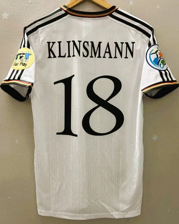 Germany 96/97 Home Retro Shirt - KLINSMANN #18 (+Patches)