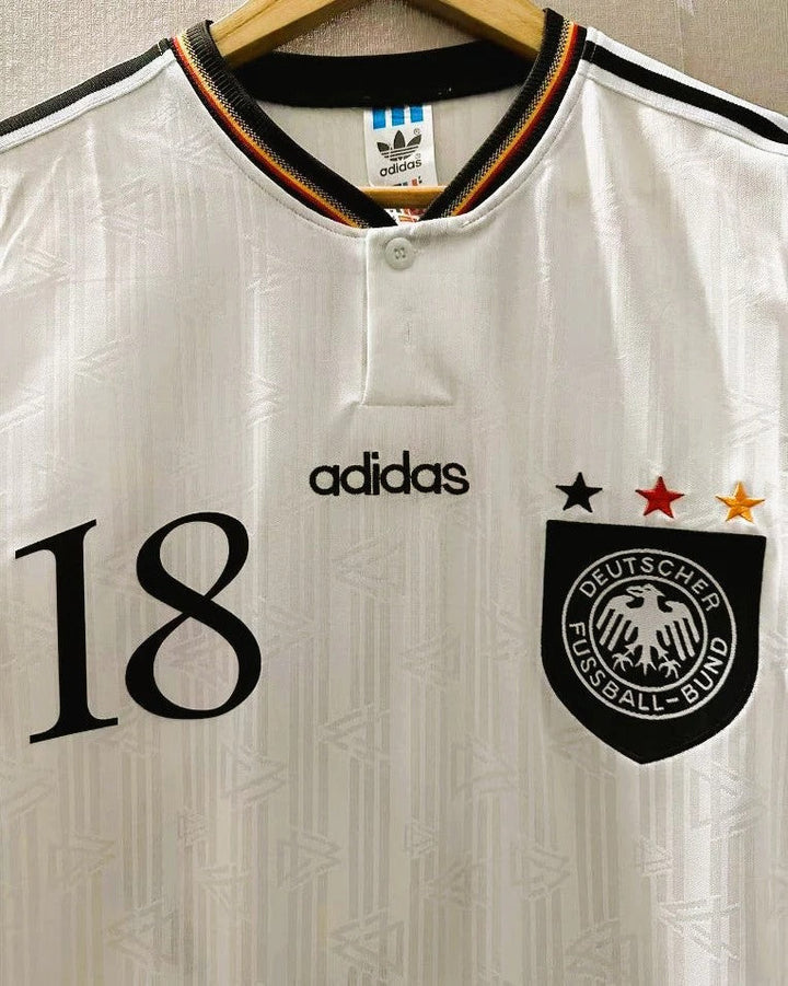 Germany 96/97 Home Retro Shirt - KLINSMANN #18 (+Patches)