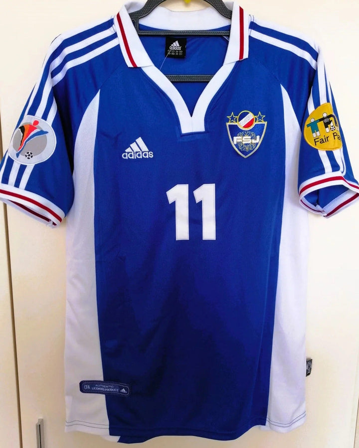 Yugoslavia 00/01 Home Retro Shirt - MIHAJLOVIC #11 (+Patches)