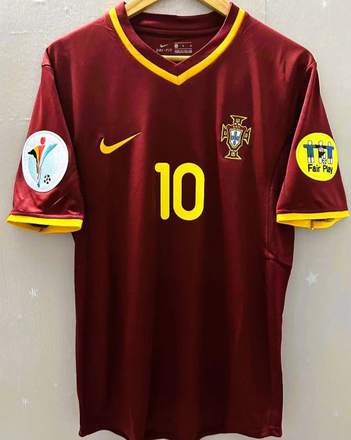 Portugal 01/02 Home Retro Shirt - RUI COSTA #10 (+Patches)