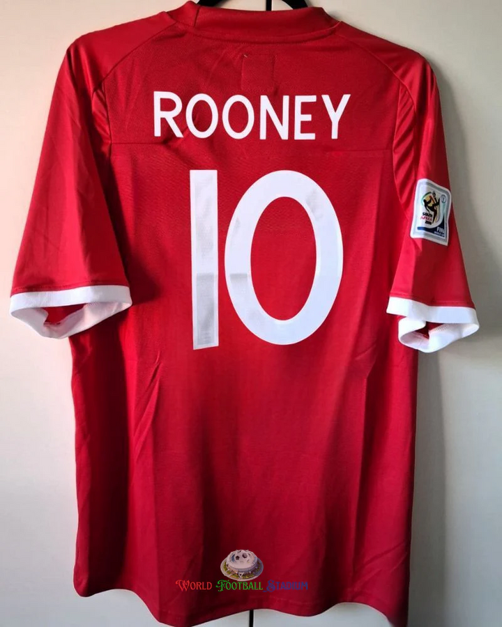 England 10/11 Away Retro Shirt - ROONEY #10 (+Patches)