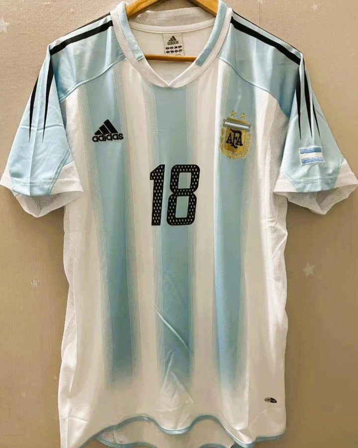 Argentina 04/05 Home Retro Shirt - MESSI #18
