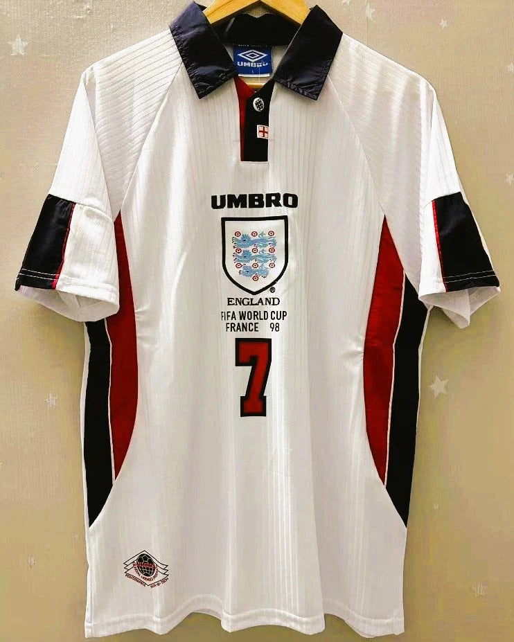 England 98/99 Home Retro Shirt - BECKHAM #7