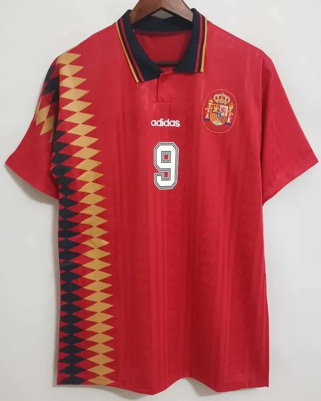 Spain 94/95 Home Retro Shirt - GUARDIOLA #9