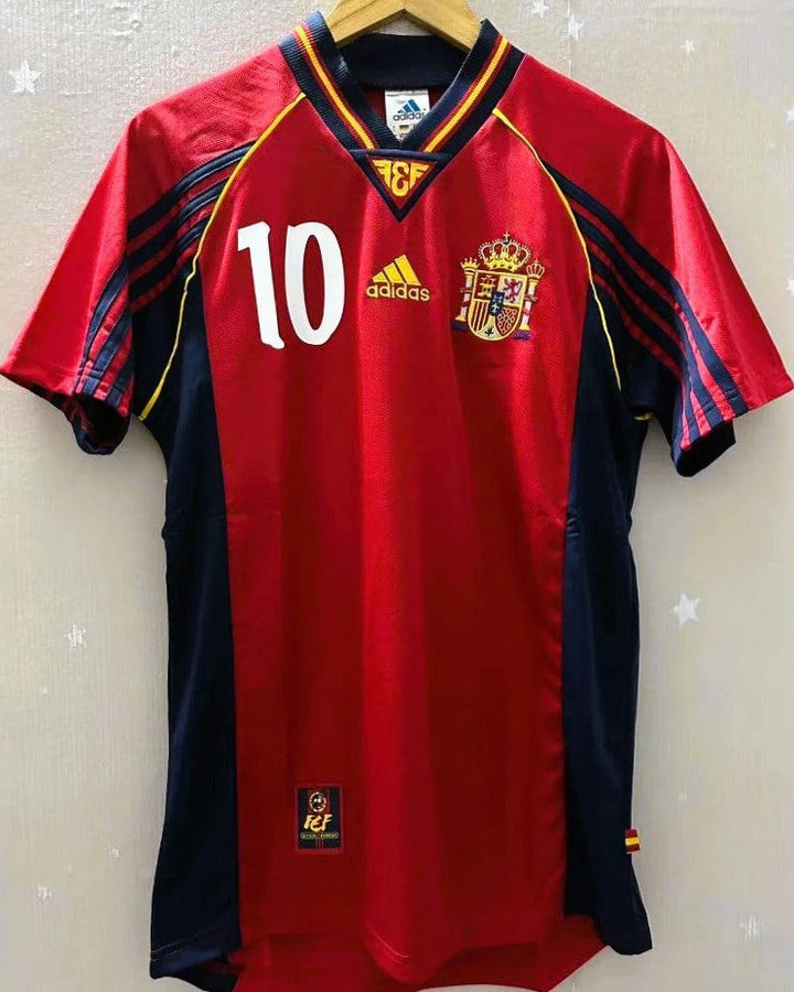 Spain 98/99 Home Retro Shirt - RAUL #10