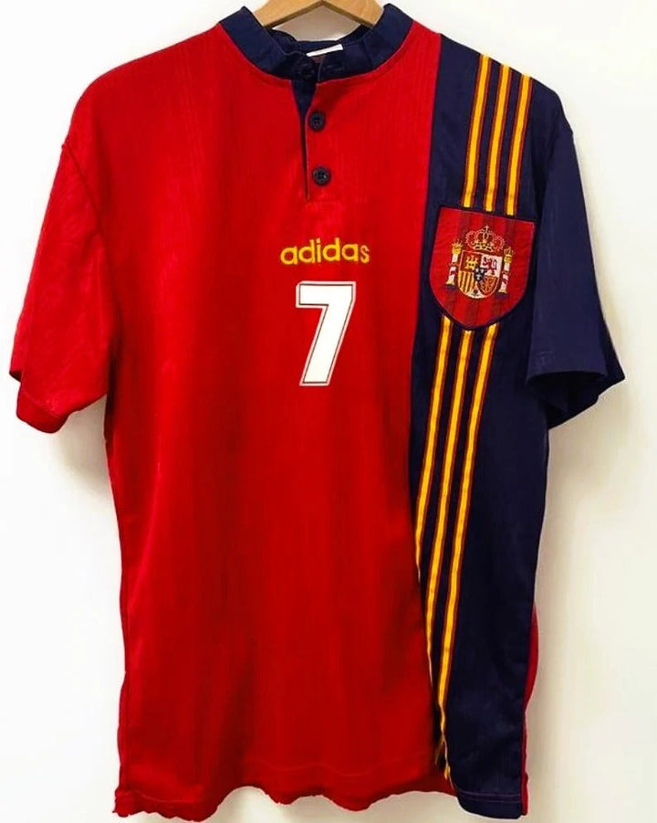 Spain 96/97 Home Retro Shirt - GUARDIOLA #7