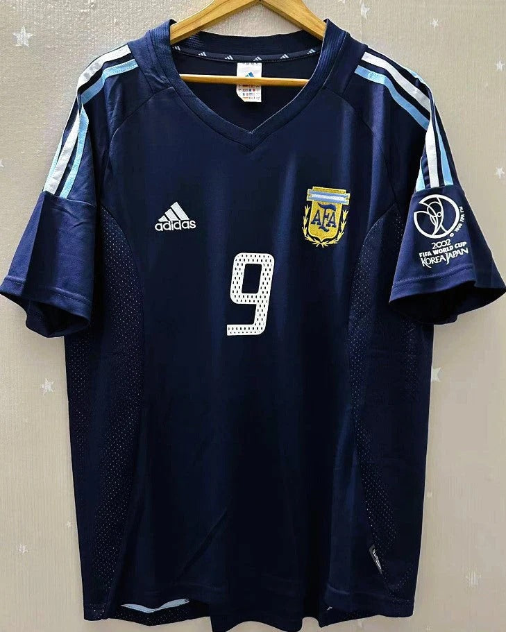 Argentina 02/03 Away Retro Shirt - BATISTUTA #9 (+Patches)