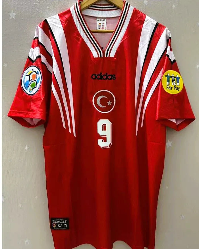 Turkey 96/97 Home Retro Shirt - Hakan Sukur #9 (+Patches)