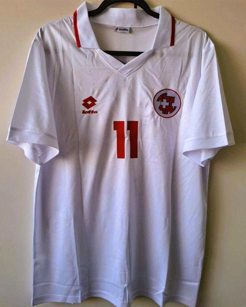 Switzerland 94/95 Away Retro Shirt - CHAPUISAT #11