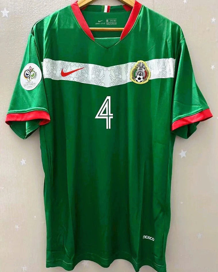 Mexico 06/07 Home Retro Shirt - R. MARQUEZ #4 (+Patches)