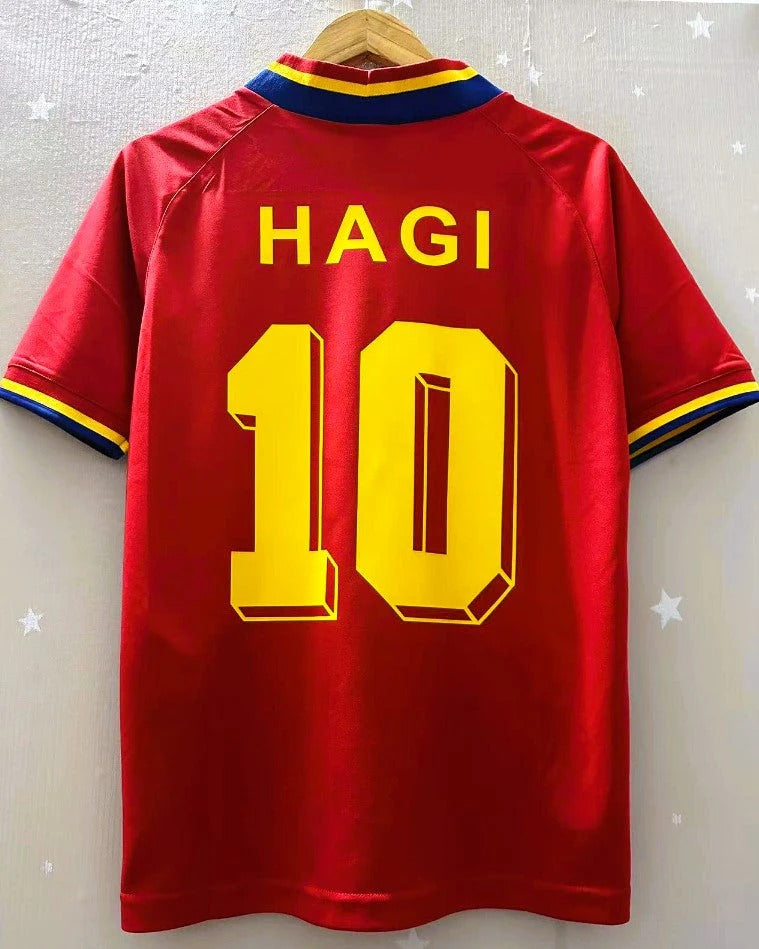 Romania 94/95 Away Retro Shirt - HAGI #10