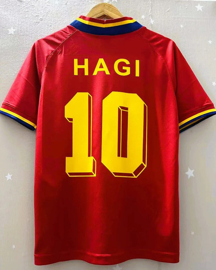 Romania 94/95 Away Retro Shirt - HAGI #10
