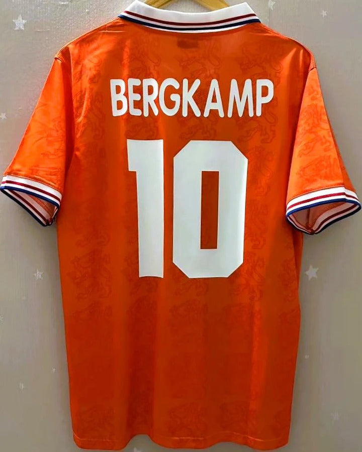 Netherlands 94/95 Home Retro Shirt - BERGKAMP #10