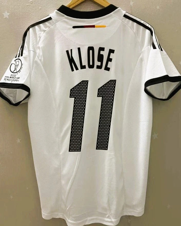 Germany 02/03 Home Retro Shirt - KLOSE #11 (+Patches)