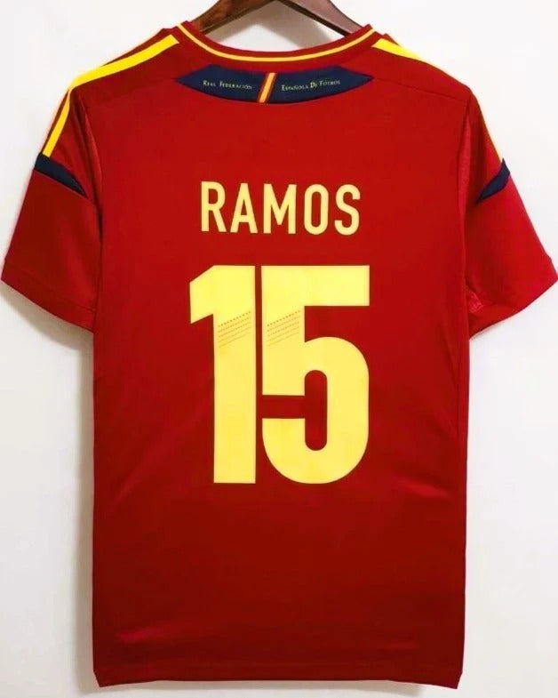 Spain 12/13 Home Retro Shirt - RAMOS #15