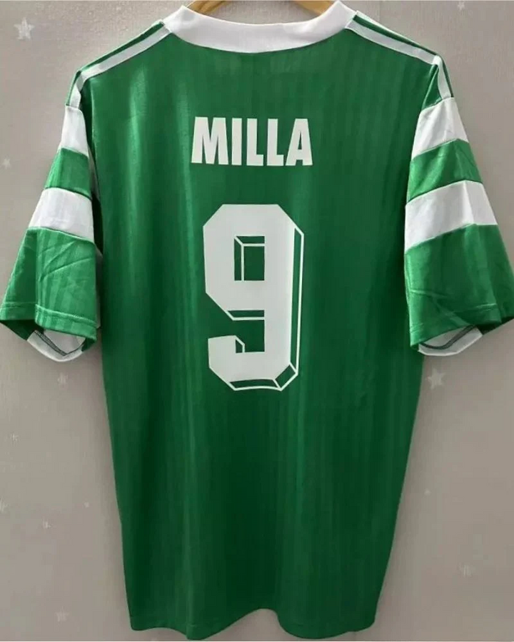 Cameroon 91/92 Home Retro Shirt - MILLA #9