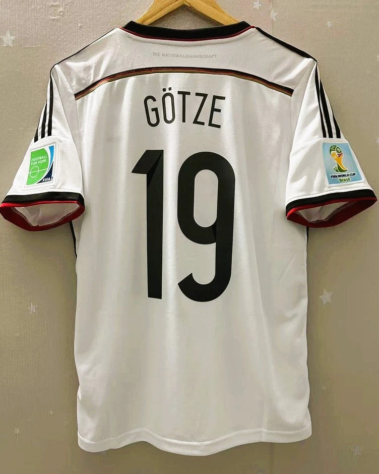 Germany 14/15 Home Retro Shirt - GOTZE #19 (+Patches)